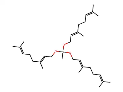 Tris(3,7-dimethylocta-2,6-dienoxy)methylsilane structure