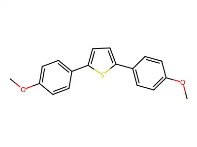 2,5-Bis(4-methoxyphenyl)thiophene structure