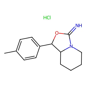 3H-Oxazolo(3,4-a)pyridine, hexahydro-3-imino-1-(p-tolyl)-, hydrochloride, (E)- structure