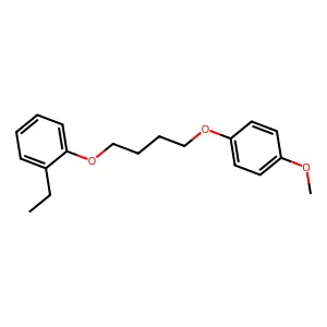 1-Ethyl-2-[4-(4-methoxyphenoxy)butoxy]benzene structure