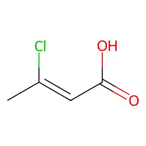 3-氯-2-丁烯酸 structure