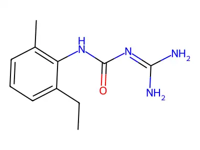 Urea, N-(aminoiminomethyl)-N'-(2-ethyl-6-methylphenyl)- structure