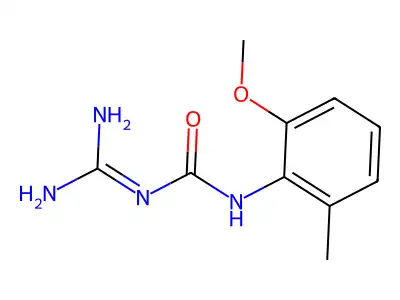 Urea, N-(aminoiminomethyl)-N'-(2-methoxy-6-methylphenyl)- structure