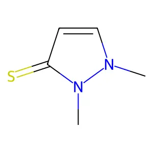 3H-Pyrazole-3-thione, 1,2-dihydro-1,2-dimethyl- structure