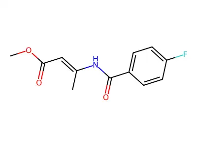 Methyl 3-[(4-fluorobenzoyl)amino]-2-butenoate structure