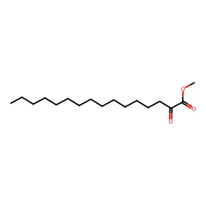 Hexadecanoic acid, 2-oxo-, methyl ester structure