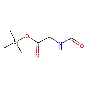 Glycine, N-formyl-, trimethylsilyl ester structure