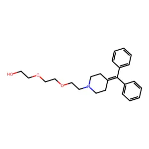 2-(2-(2-(4-(Diphenylmethylene)-1-piperidinyl)ethoxy)ethoxy)ethanol structure