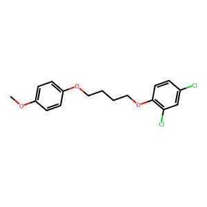 2,4-Dichloro-1-[4-(4-methoxyphenoxy)butoxy]benzene structure
