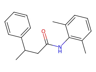 N-(2,6-Dimethylphenyl)-3-phenyl-butanamide structure