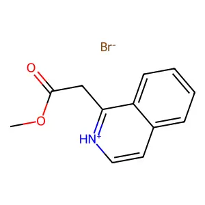 Methyl (isoquinolin-1-yl)acetate--hydrogen bromide (1/1) structure
