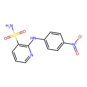2-(4-硝基苯氨基)吡啶-3-磺酰胺 structure