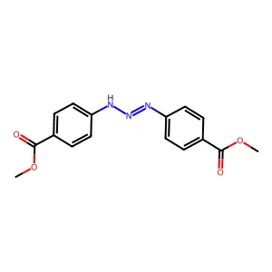 4-[2-(4-Methoxycarbonylphenyl)iminohydrazinyl]benzoic acid methyl ester structure