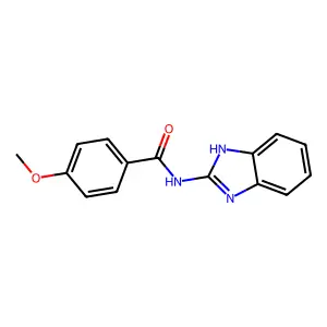 N-1H-Benzimidazol-2-yl-4-methoxybenzamide structure