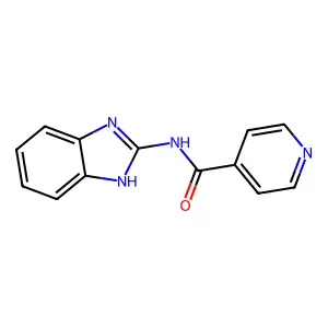 N-(1H-benzimidazol-2-yl)pyridine-4-carboxamide structure