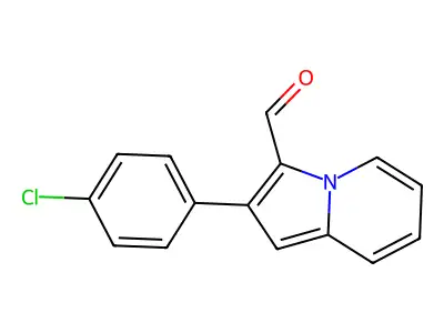 2-(4-Chlorophenyl)indolizine-3-carbaldehyde structure