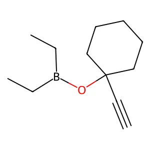 1-Ethynylcyclohexyl diethylborinate structure