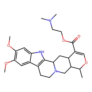 利血平酸二甲氨基乙酯 structure