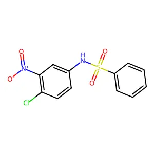 N-(4-氯-3-硝基苯基)苯磺酰胺 structure