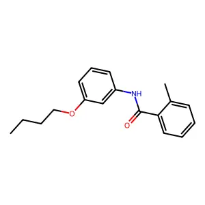 N-(3-butoxyphenyl)-2-methylbenzamide structure