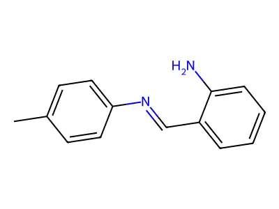 2-{(E)-[(4-Methylphenyl)imino]methyl}aniline structure