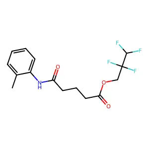 2,2,3,3-Tetrafluoropropyl 5-[(2-methylphenyl)amino]-5-oxopentanoate structure