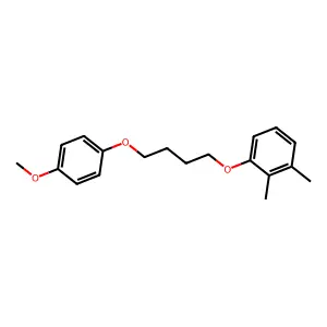 1-[4-(4-Methoxyphenoxy)butoxy]-2,3-dimethylbenzene structure