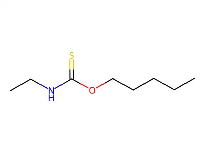 Carbamothioic acid, ethyl-, O-pentyl ester structure