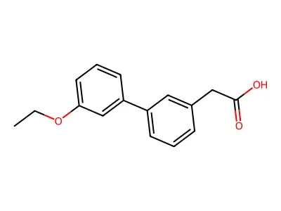 (3'-Ethoxy-biphenyl-3-yl)-acetic acid structure