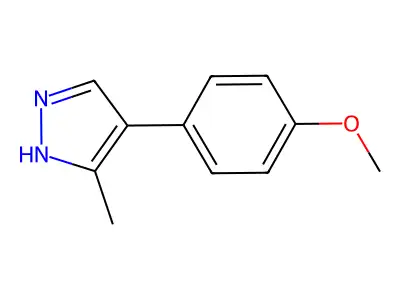 4-(4-methoxyphenyl)-3-methyl-1H-pyrazole structure