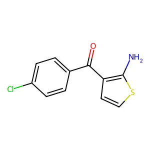 (2-Amino-3-thienyl)(4-chlorophenyl)methanone structure