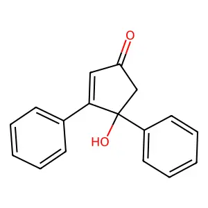 4-Hydroxy-3,4-diphenyl-cyclopent-2-enone structure