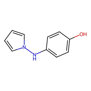 4-(Pyrrol-1-ylamino)phenol structure