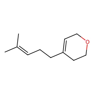 2H-Pyran, 3,6-dihydro-4-(4-methyl-3-penten-1-yl)- structure