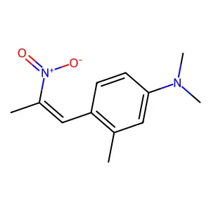 N,N-Dimethyl-4-(2-nitro-1-propenyl)-m-toluidine structure
