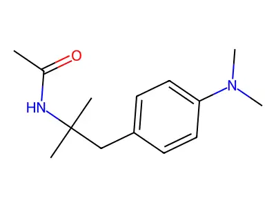 Acetamide, N-[2-[4-(dimethylamino)phenyl]-1,1-dimethylethyl]- structure