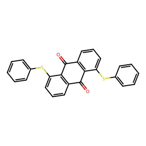 9,10-Anthracenedione, 1,5-bis(phenylthio)- structure