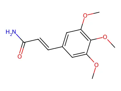 3-(3,4,5-三甲氧基苯基)丙烯酰胺 structure