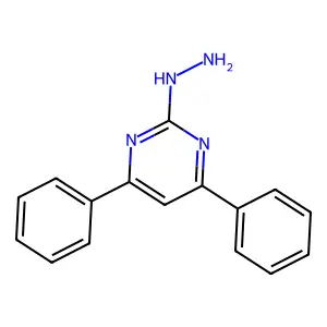 (4,6-Diphenylpyrimidin-2-yl)hydrazine structure