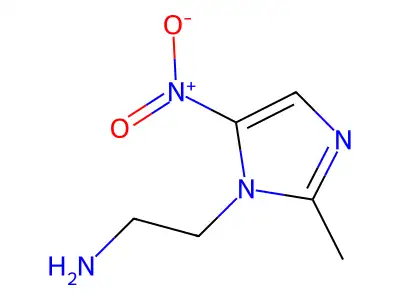 1-(2-Aminoethyl)-2-methyl-5-nitroimidazole structure