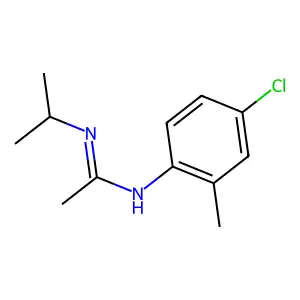 N-(4-chloro-2-methylphenyl)-N'-propan-2-ylethanimidamide structure