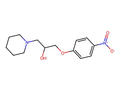 1-(4-Nitro-phenoxy)-3-piperidino-propan-2-ol structure