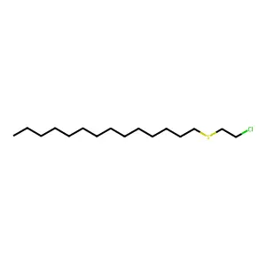 1-[(2-Chloroethyl)sulfanyl]tetradecane structure
