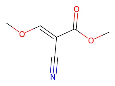 Methyl 2-cyano-3-methoxyacrylate structure