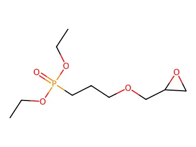 Phosphonic acid, (3-(oxiranylmethoxy)propyl)-, diethyl ester structure