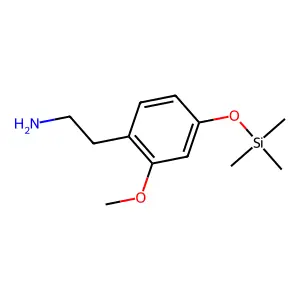Benzeneethanamine, 2-methoxy-4-[(trimethylsilyl)oxy]- structure