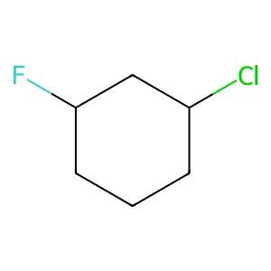 1-Chloro-3-fluorocyclohexane structure