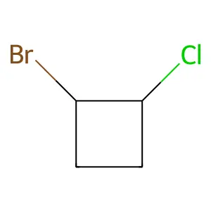 1-Bromo-2-chlorocyclobutane structure