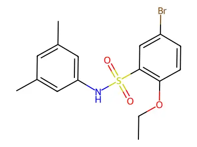 5-bromo-N-(3,5-dimethylphenyl)-2-ethoxybenzenesulfonamide structure