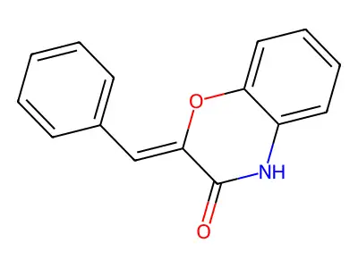 2-benzylidene-4H-1,4-benzoxazin-3-one structure